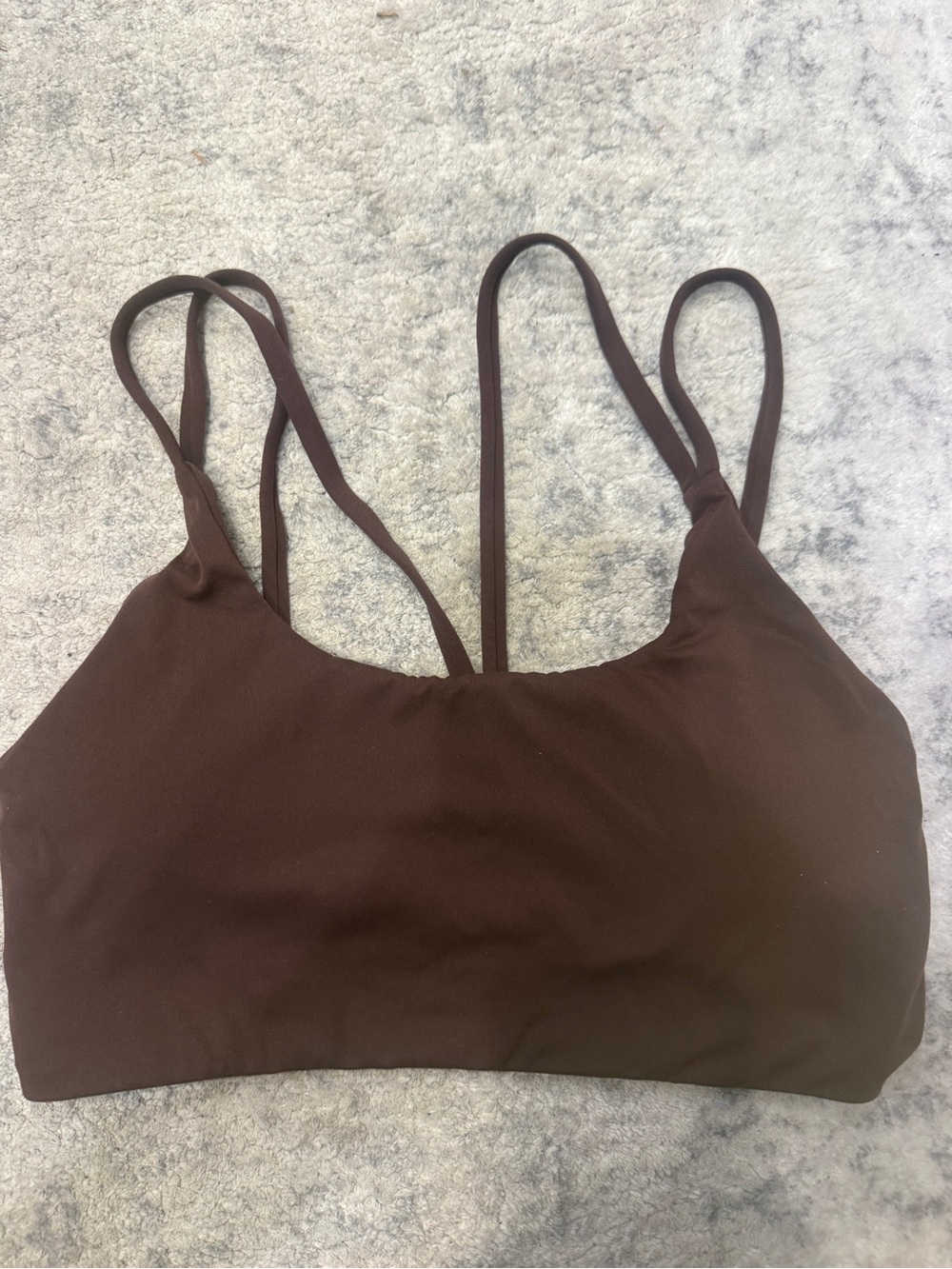 Paragon Fitwear Brown Double-Strap Sports Bralette